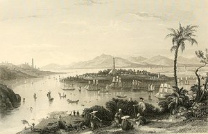 Whampoa From Dane's Island — Thomas Allom