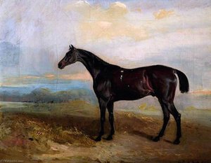 Hunter In A Landscape — Sr John E Ferneley, Romanticism