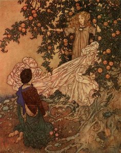 The Fairy Was Hidden In The Branches — Edmund Dulac