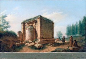 View Of An Ancient Temple At Agrigentum — Luigi Mayer