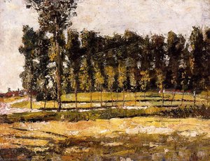 Village Road At The Edge Of The Forest — Lesser Ury