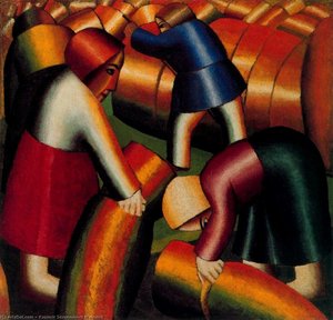 Taking In The Rye — Kazimir Malevich, Cubism