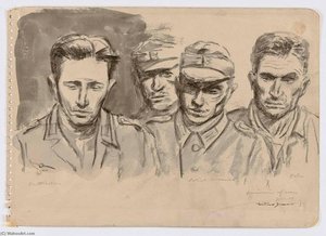 German Prisoner Aboard American Lst From The Normandy Series — Mitchell Jamieson