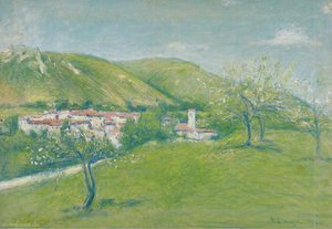 View Of Ginoles-les-bains, (1936) — Achille Laugé