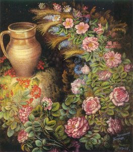 Still Life With Spikes And Jug — Kateryna Vasylivna Bilokur