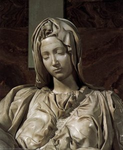 Pietã (detail) — Michelangelo Buonarroti, Renaissance