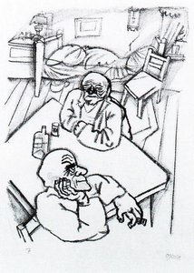 Two Men In A Room — George Grosz