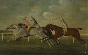 'gimcrack' Beating Two Other Horses At Epsom — John Cordrey