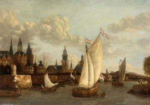 Capriccio View Of Haarlem — Jacobus Storck