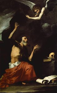 St. Gerome And The Angel Of Judgement — Jusepe De Ribera, Baroque