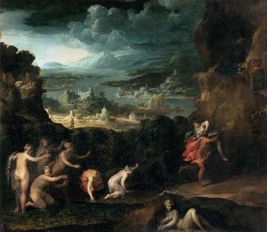 The Rape Of Proserpine — Niccolò Dell' Abbate, Mannerist Landscape
