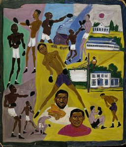 Boxers — William H. Johnson, Harlem Renaissance