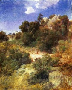 Pont dans un paysage de montagne