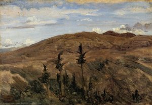 Mountains In Auvergne — Jean-baptiste-camille Corot, Barbizon School