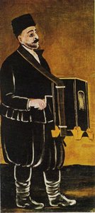 Barrel Organ Player — Niko Pirosmani