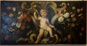 Antependium with St. John the Baptist, by Domenico Piola and Stefano Camogli