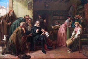 An Artist's Almsgiving — John Bagnold Burgess