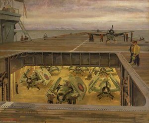 Strike Down Aircraft After Refuelling On Board An Aircraft Carrier — Stephen Bone