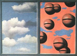 Pink Belles, Tattered Skies,1929-1930, Urvater Coll — René Magritte