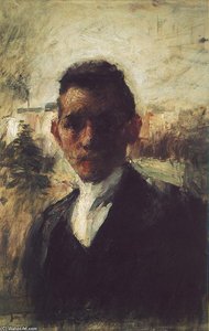 Portrait Of Gyula Kosztolányi Kann — Simon Hollósy