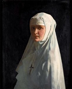 Portrait Of Yvonne Aubicq As A Nun — Sir William Newenham Montague Orpen