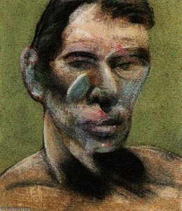 3 Studies For A Portrait Of Peter Beard, Left Pa — Francis Bacon