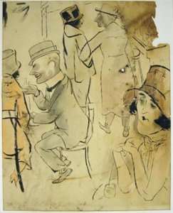 Cabaret Scene — George Grosz, Dada