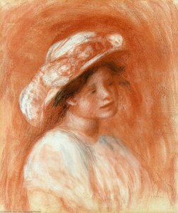 Head Of A Girl — Pierre-auguste Renoir