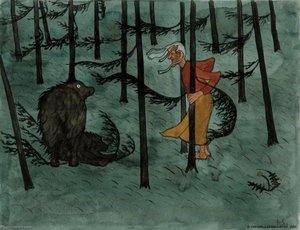 Fear In The Woods — Hugo Simberg
