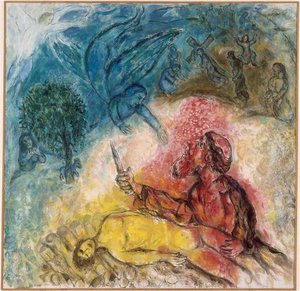 The Sacrifice Of Isaac — Marc Chagall