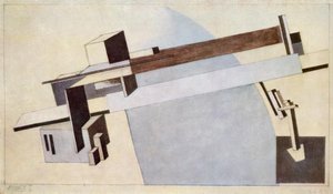 Proun 1 A, Bridge I — El Lissitzky