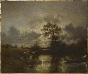 L'étang — Jules Dupré, Barbizon School