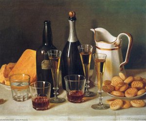 Still Life: Cognac And Biscuits — John F Francis