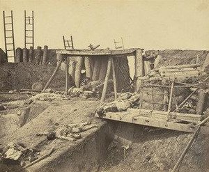 Interior Of The Angle Of North Fort Immediately After The Capture — Felice Beato