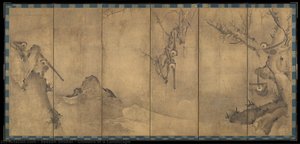 Gibbons In A Landscape — Sesson Shūkei, Muromachi Period