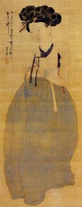 Portrait Of A Beauty — Shin Yun-bok, Joseon Dynasty