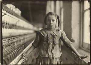 Ten-year-old Spinner In N. Carolina Cotton Mill — Lewis Wickes Hine