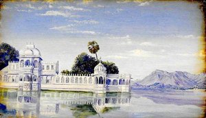 Jagniwas Palace, Udaipur. 'janr. 1879' — Marianne North, Victorian Botanical Painting