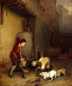 Boys Digging For Rats — Sir David Wilkie