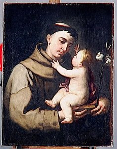 Saint Antoine De Padoue Et L'enfant Jesus — Luca Giordano, Late Baroque