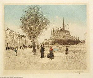 The Tournelle Street — Jean-françois Raffaelli