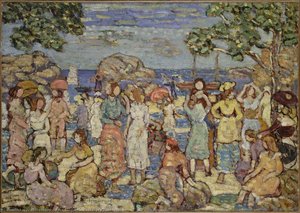 Beach At Gloucester — Maurice Brazil Prendergast