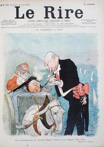 Queen Victoria Flirts With President Felix Faure — Charles Lucien Léandre