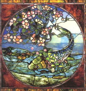 Fish And Flowering Branch — John La Farge