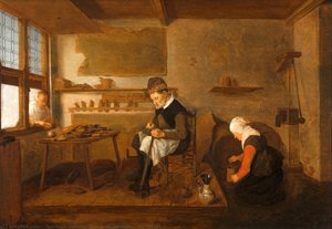 A Cobbler — Quiringh Gerritsz. Van Brekelenkam, Dutch Baroque