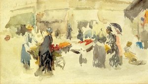 Flower Market — James Abbott Mcneill Whistler