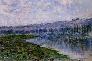 The Seine And The Chaantemesle Hills — Claude Monet