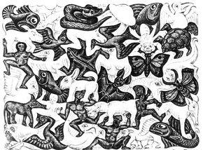 3 — Maurits Cornelis Escher, Op-art