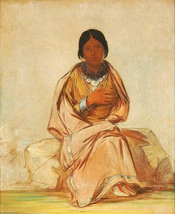 Chee A Ex E Co, Daughter Of Deer Without A Heart — George Catlin, Realism