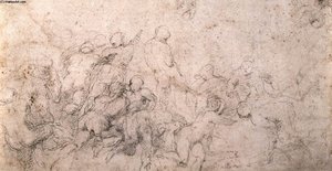 Study For The Battle Of Cascina — Michelangelo Buonarroti